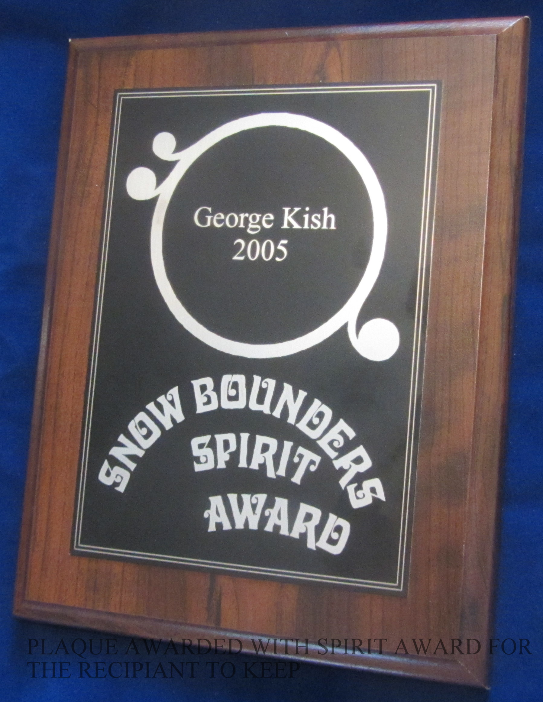 Spirit Award Plaque